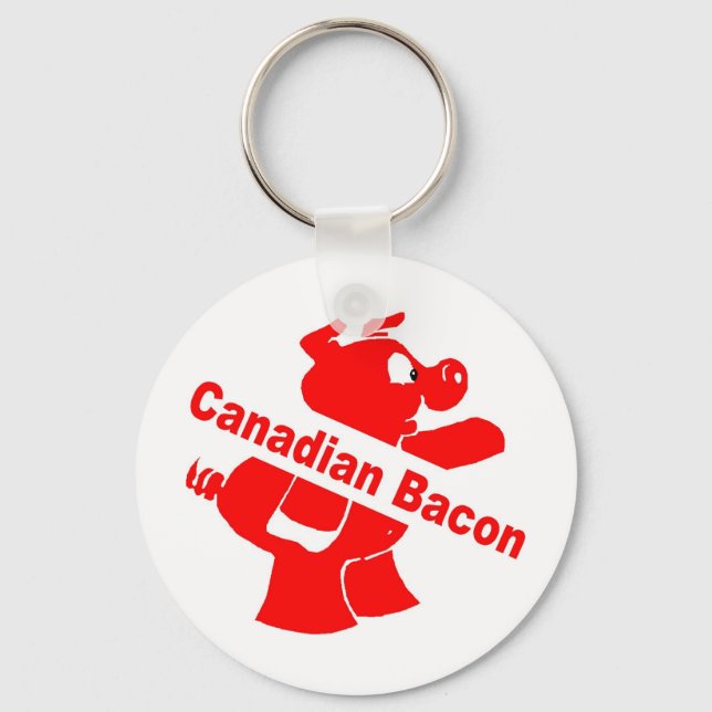 Canadian Bacon Keychain (Front)