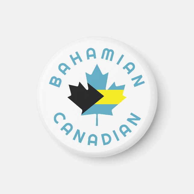 Canadian Bahamian   Roots  Magnet (Front)