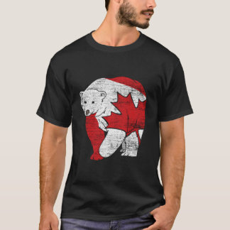 Canadian Bear Maple Leaf Canada T-Shirt