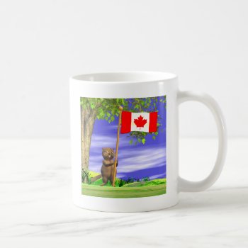 Canadian Beaver And Flag Coffee Mug by canadianpeer at Zazzle