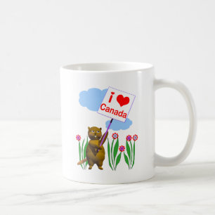 Canadian Beaver Loves Canada Coffee Mug