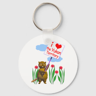 Canadian Beaver Loves the Yukon Keychain