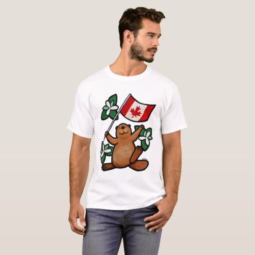 Canadian Beaver T_shirt Gift for Canadian Canada