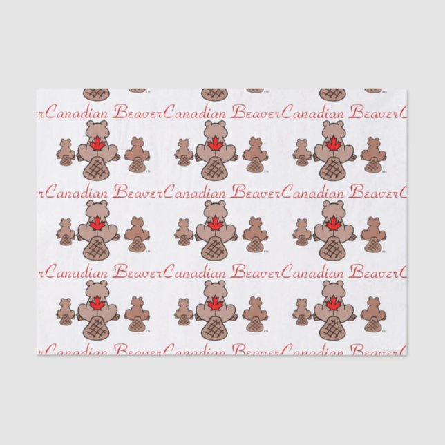 Canadian Beaver Tissue Paper (Front)