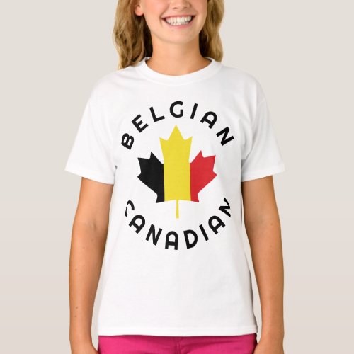 Canadian Belgian  Roots  T_Shirt