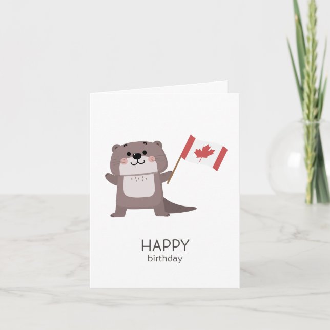 Canadian Birthday Card – Happy Birthday (Front)