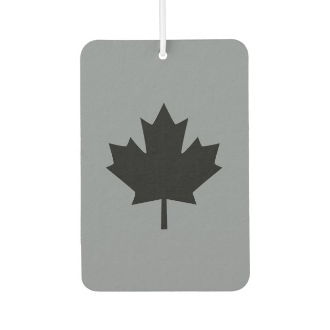 Canadian Black Maple Leaf Decor Air Freshener (Front)
