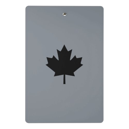 Canadian Black Maple Leaf Decor Mini Clipboard