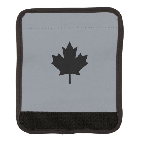 Canadian Black Maple Leaf Display Luggage Handle Wrap