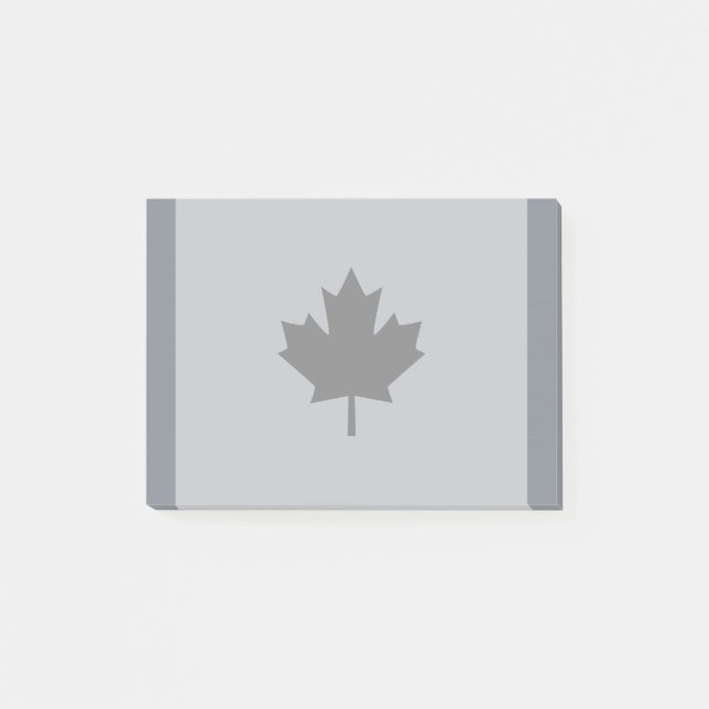 Canadian Black Maple Leaf Graphic Post-it Notes (Front)