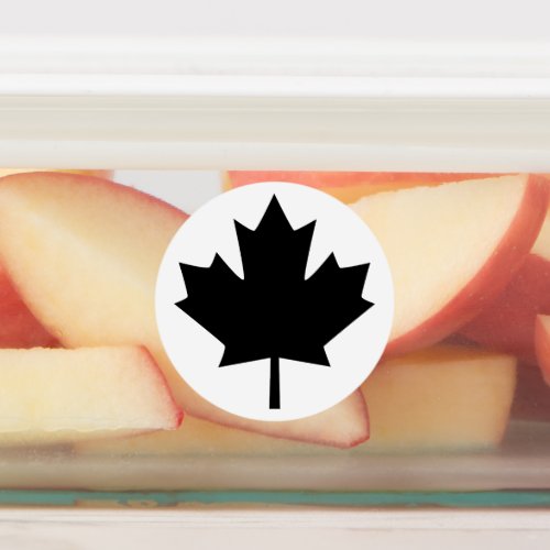 Canadian Black Maple Leaf Labels