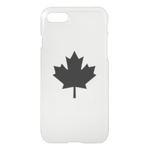 Canadian Black Maple Leaf iPhone SE/8/7 Case