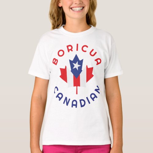 Canadian Boricua  Roots T_Shirt