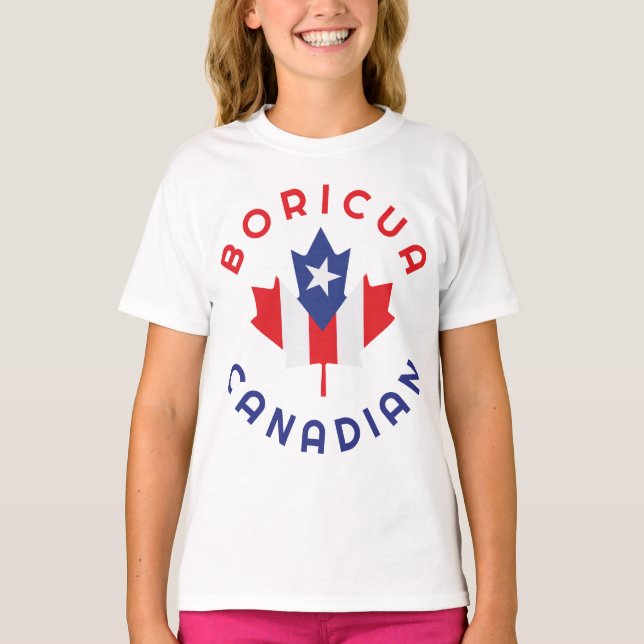 Canadian Boricua  Roots T-Shirt (Front)