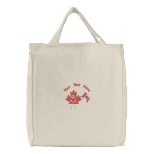 Canadian Boys Rock Embroidered Tote Bag