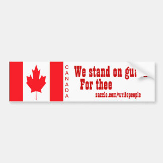 canadian bumper stickerswe stand on guard bumper sticker