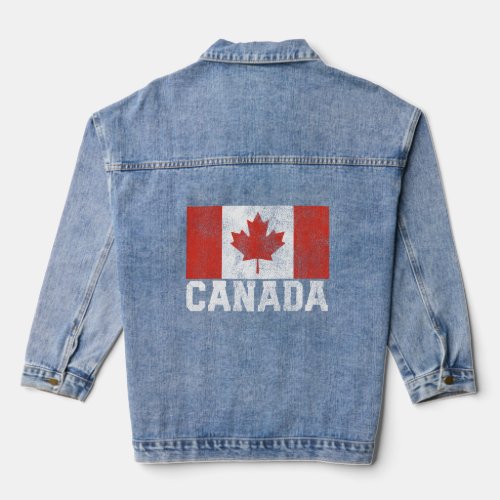 Canadian Canada Flag National Pride Roots Country  Denim Jacket
