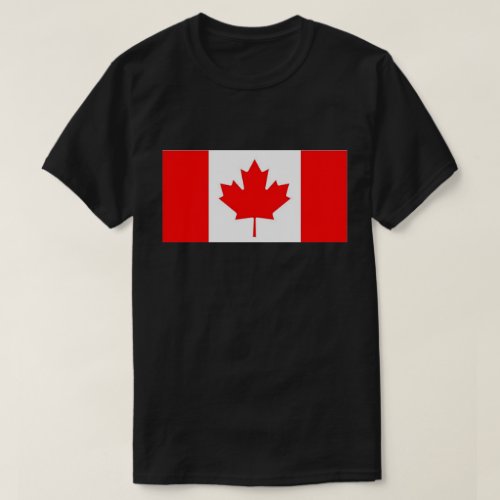 Canadian Canada Flag Red White Maple Leaf T_Shirt