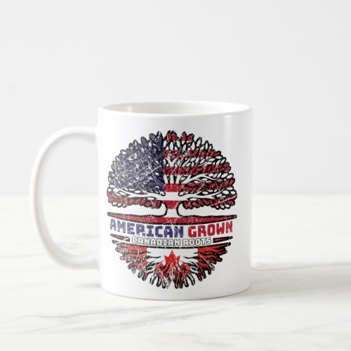 Canadian Canada US American USA United States Tree Coffee Mug