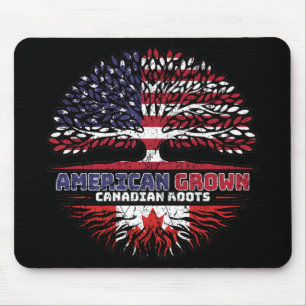 Canadian Canada US American USA United States Tree Mouse Pad