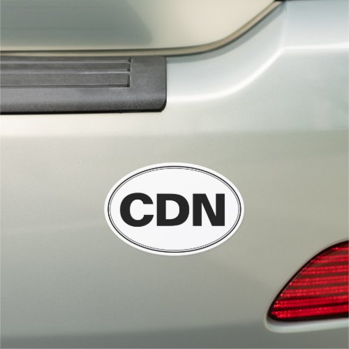 Canadian CDN Oval Car Magnet