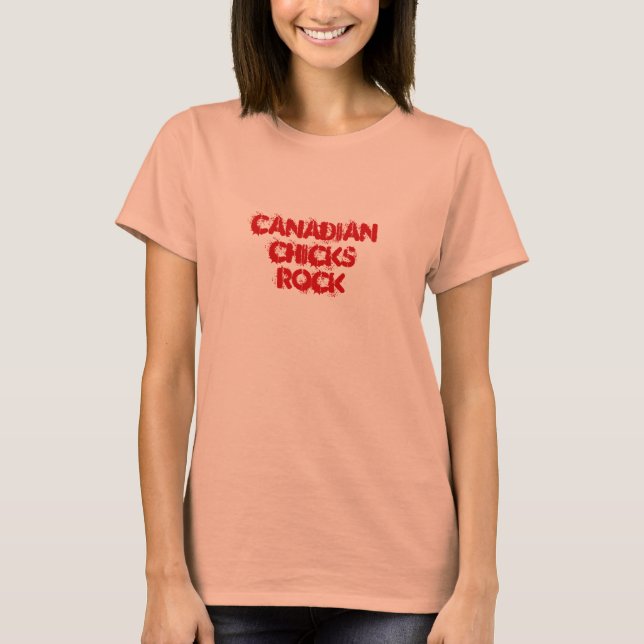 Canadian Chicks Rock T-Shirt (Front)