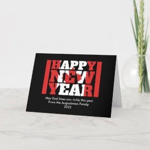 Canadian Christian HAPPY NEW YEAR Holiday Card