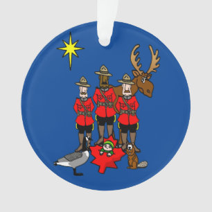 Canadian Christmas Nativity Scene Ornament