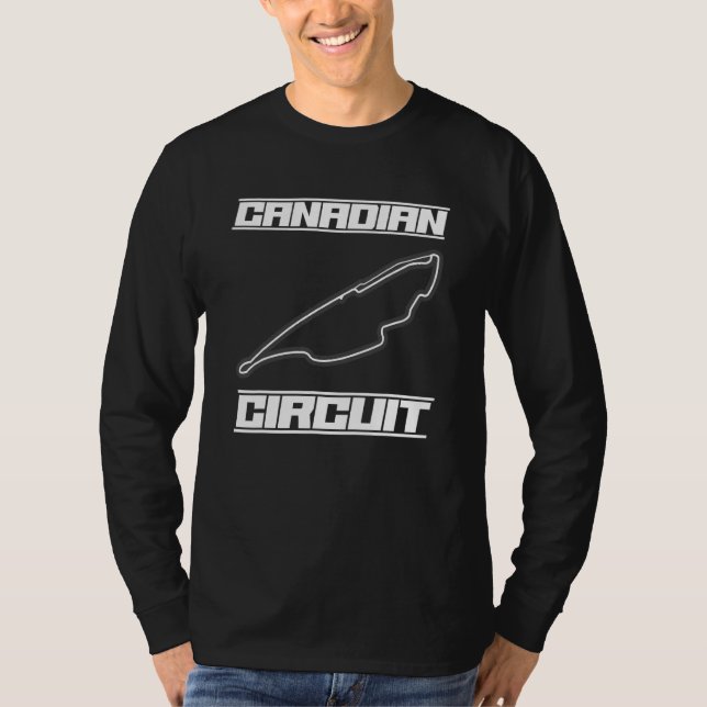 Canadian Circuit Formula Ones Fan Racing Car Race  T-Shirt (Front)