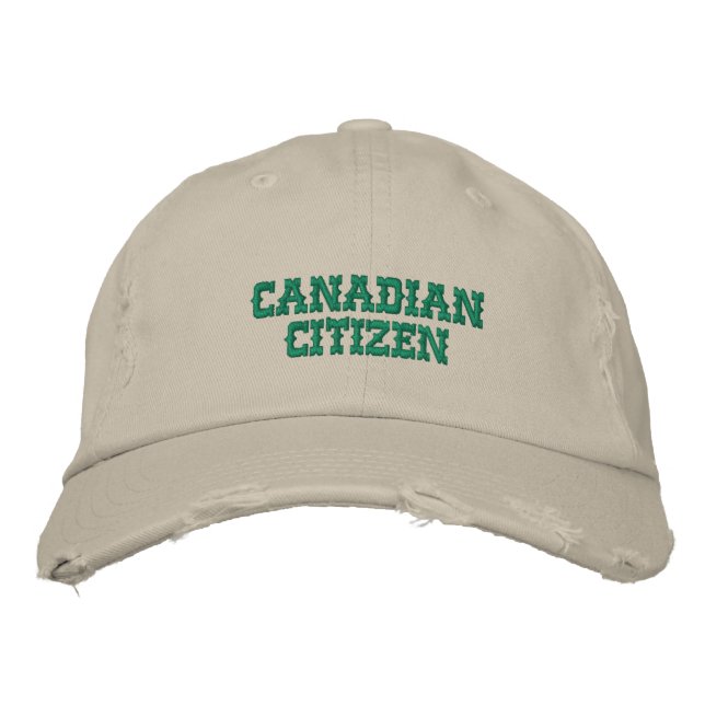 Canadian Citizen Embroidered Hat (Front)