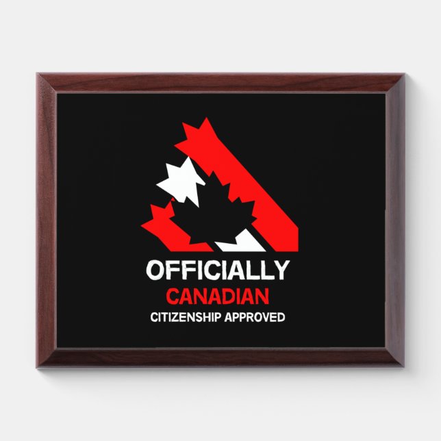 Canadian Citizenship Celebration Award Plaque (Horizontal)