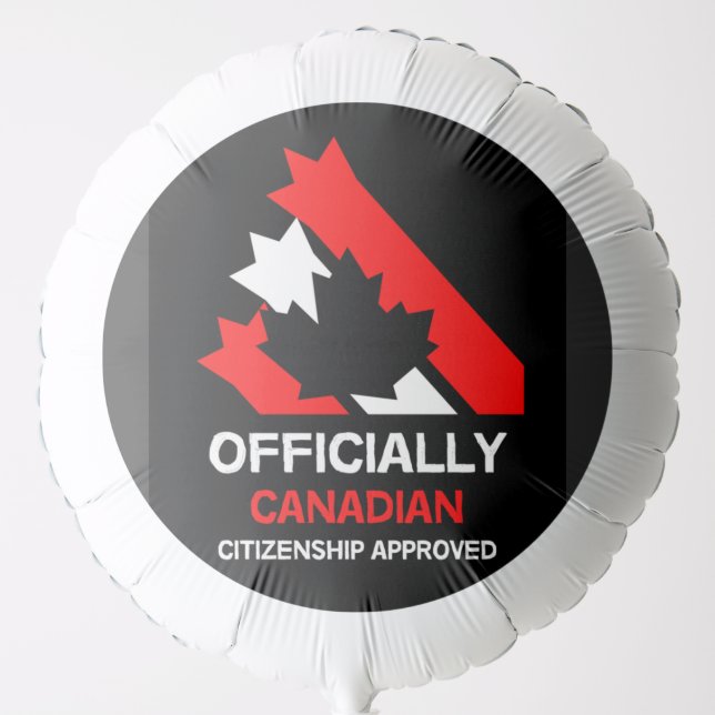 Canadian Citizenship Celebration Balloon (Front)