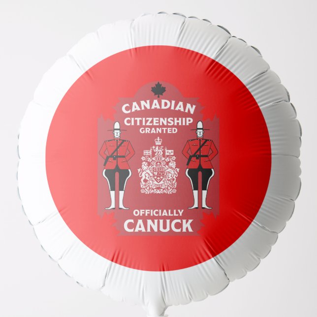 Canadian Citizenship Celebration Gift Balloon (Front)
