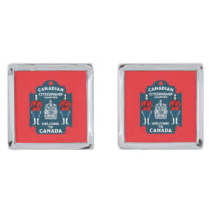 Canadian Citizenship Celebration Gift Cufflinks