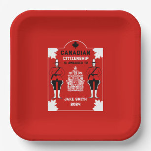 Canadian Citizenship Celebration Gift Paper Plates