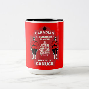 Canadian Citizenship Celebration Gift Two-Tone Coffee Mug