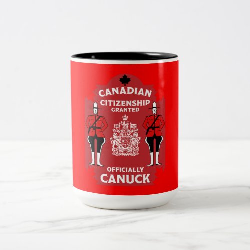 Canadian Citizenship Celebration Gift Two_Tone Coffee Mug