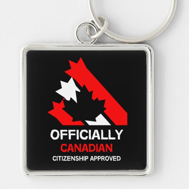 Canadian Citizenship Celebration Keychain (Front)