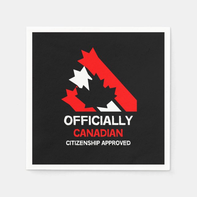 Canadian Citizenship Celebration Napkins (Front)