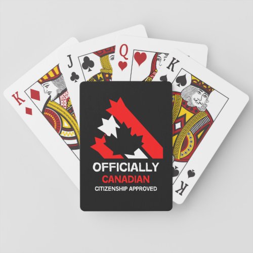 Canadian Citizenship Celebration Poker Cards