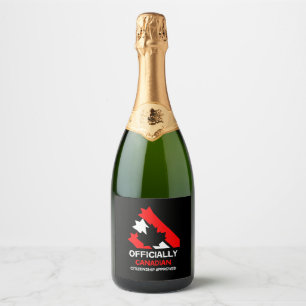 Canadian Citizenship Celebration Sparkling Wine Label