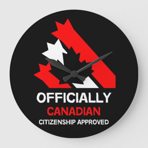 Canadian Citizenship  Gift  Celebration Mug Large Clock
