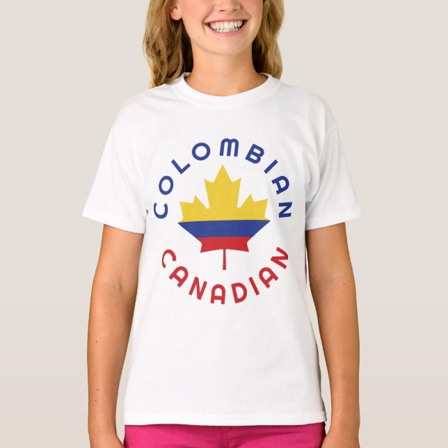 Canadian Colombian  Roots T-Shirt (Front)