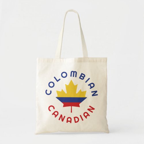 Canadian Colombian  Roots Tote Bag