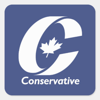 Canadian Conservative Party Square Sticker