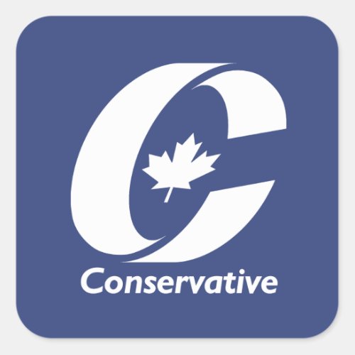 Canadian Conservative Party Square Sticker