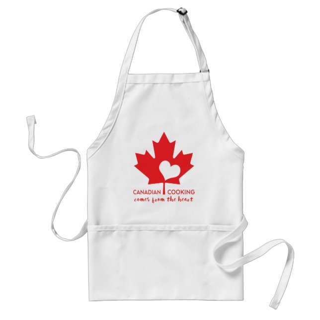 Canadian Cooking Comes from the Heart Adult Apron (Front)