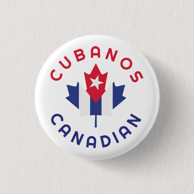 Canadian Cubanos Roots Button (Front)