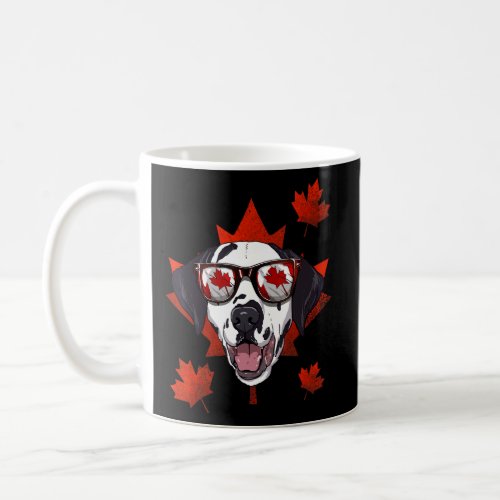 Canadian Dalmatian Maple Tree Leaf Canada Flag Pet Coffee Mug