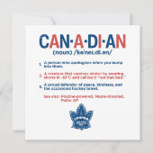 Canadian Definition  (Front)